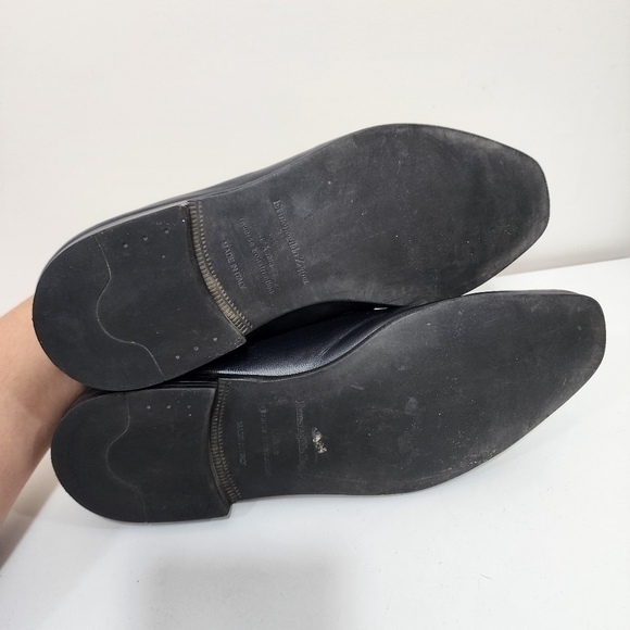 Zegna, deep navy blue leather size 9 - Picture 7 of 10